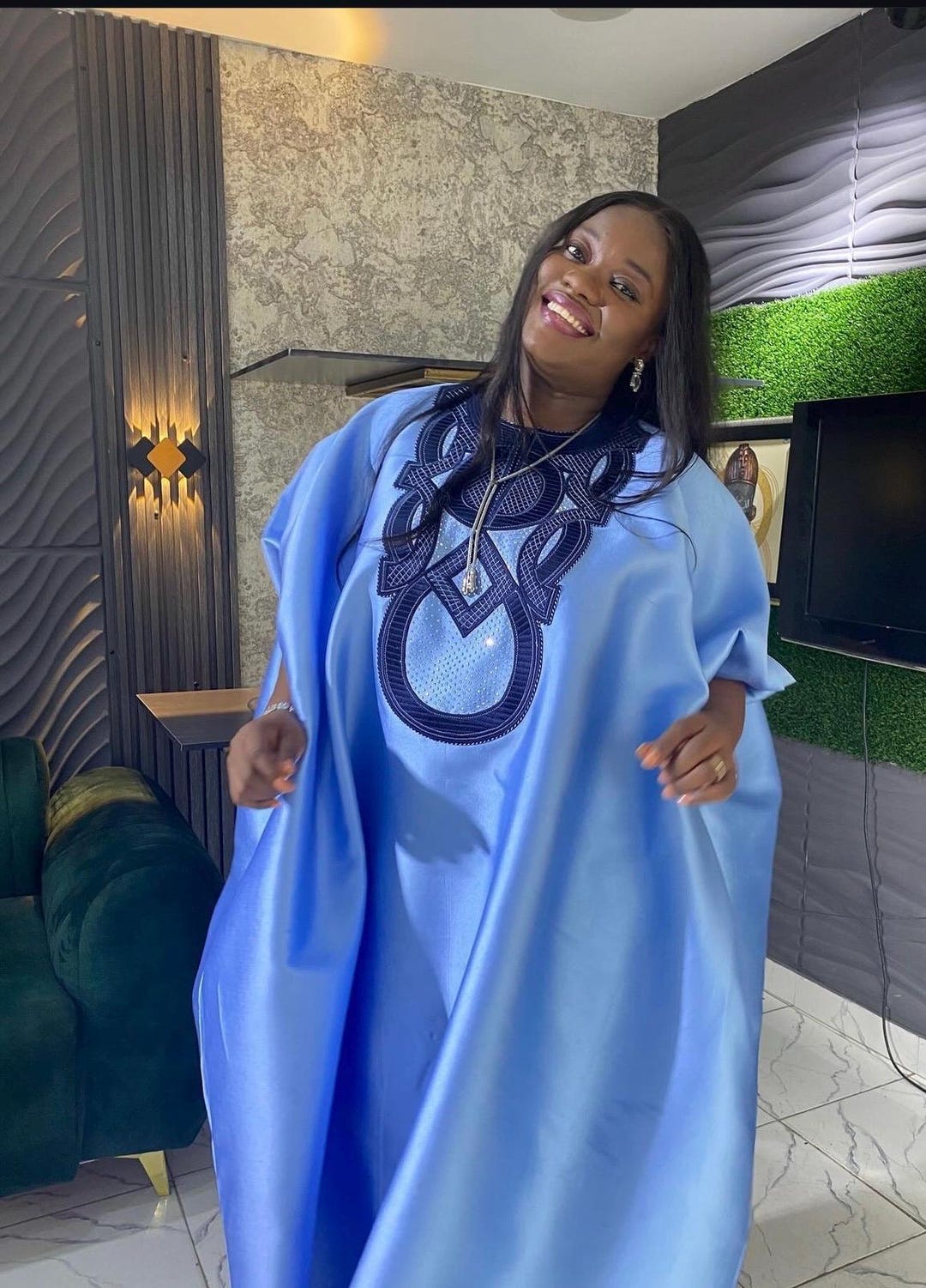 MAUREEN EMBROIDERED BOUBOU for Women, Traditional Boubou for Women ...