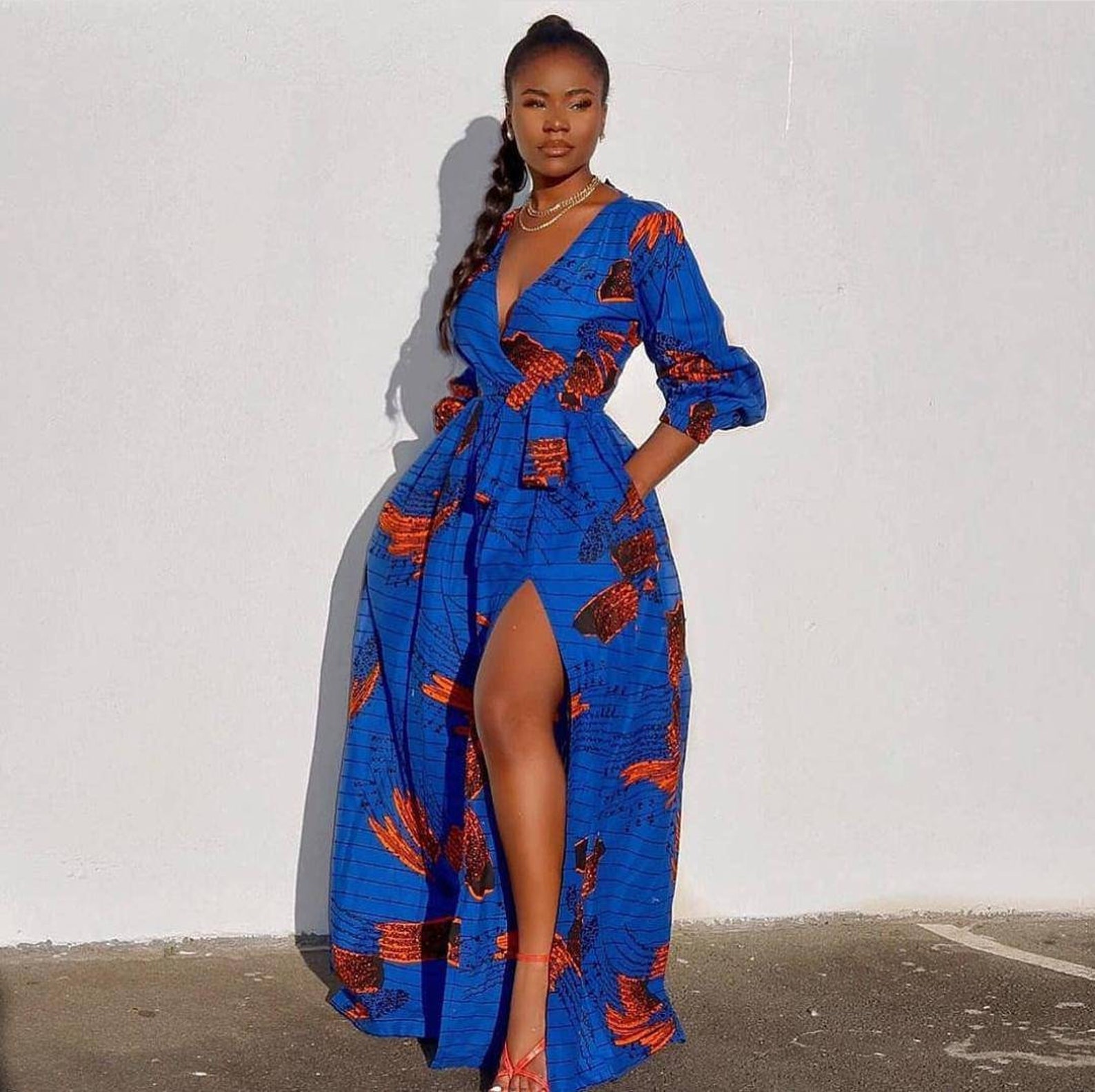 ANKARA MAXI DRESS African Dress Romantic Aduke Gorgeous - Etsy