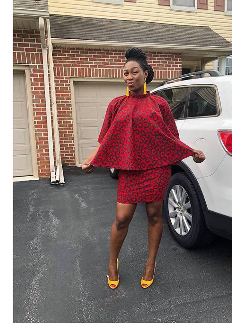 Becky African top and skirt short skirt African skirt African skirt for women