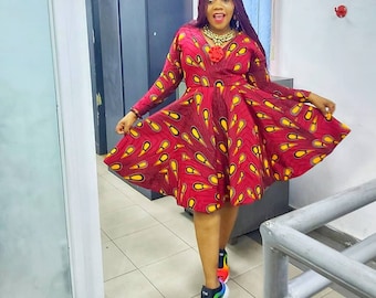 Ire African print dress  / African clothing for women /