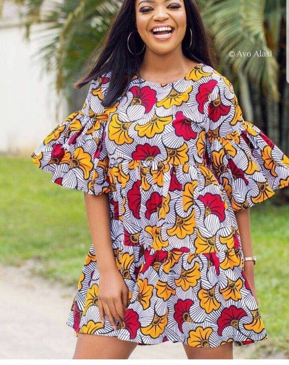 Robe courte africaine hot sale