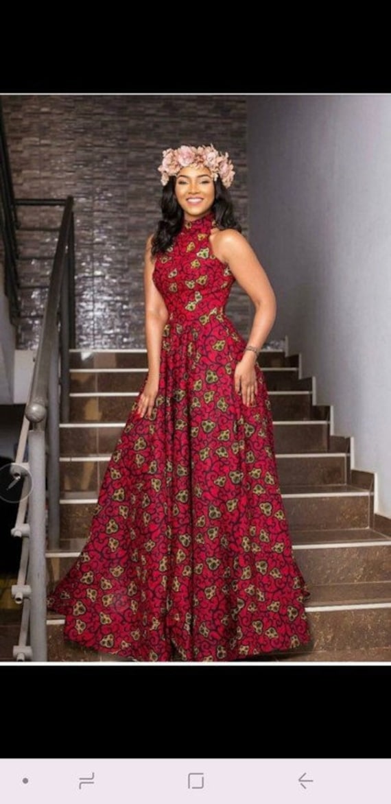 Annie African Maxi Dress , African Clothing for Women / African Dress / African Print Dress for Women
