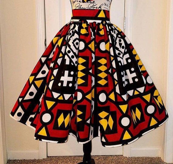 a line ankara skirt