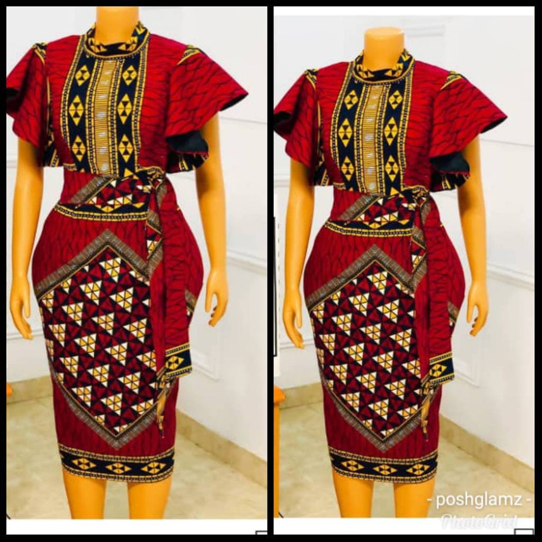 Vera African Print Dress // African Wedding / African Print Dress for ...