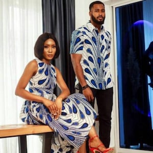 Couple African matching outfits, African clothing for couples