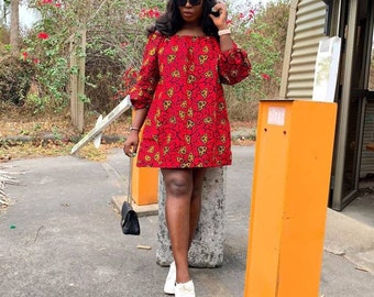Bola African print dress / African short dress / Ankara short dress / African print dress for women / African dresses / African clothing