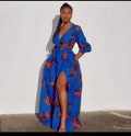 ANKARA MAXI DRESS, African Dress, Romantic Aduke Gorgeous Suitable Cotton African Print Maxi Dress For Women, Unique Gift product logo