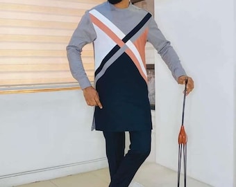 2 Piece African Dress for Men Dashiki Festival Suit Gift for Him African Attire Traditional Dashiki Men's Wedding Clothing Vintage Costume