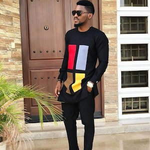 2 Piece African Dress for Men Dashiki Festival Suit Gift for Him African Attire Traditional Dashiki Men&#39;s Wedding Clothing Vintage Costume