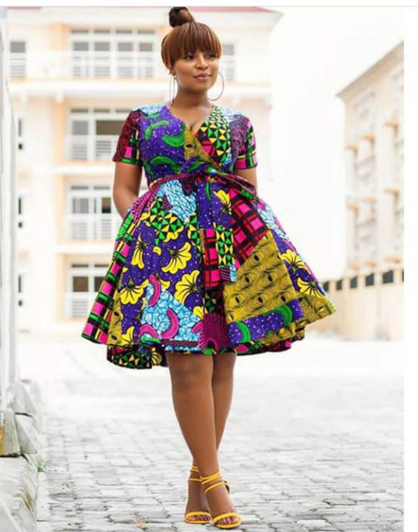 Ayo African print dress / African clothing for women / Ankara Etsy