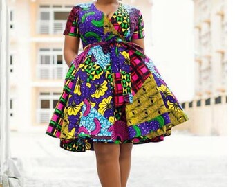 wrap dress ankara style