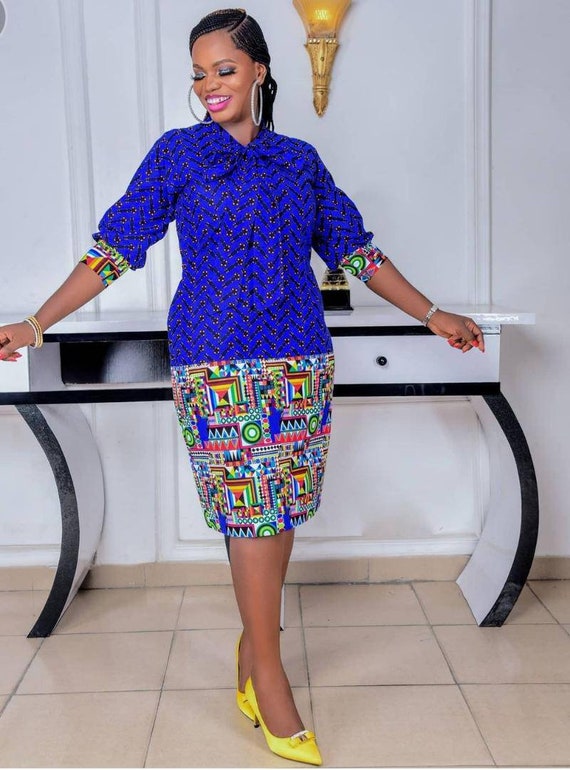 Cotton top african dresses