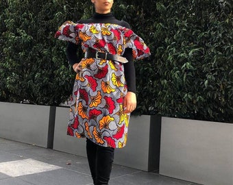 Joke African dress / African short dress / Ankara short dress / African print dress for women / African dresses / African clothing