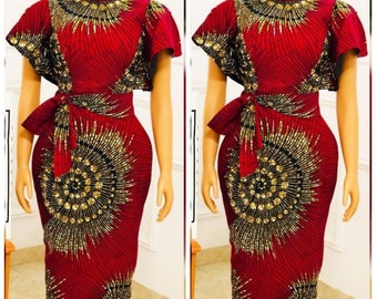 Preye African clothing for women // African dress  / African print dress for women
