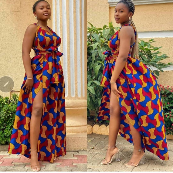 Toks African Infinity Wrap Dress African Prom Dress Etsy