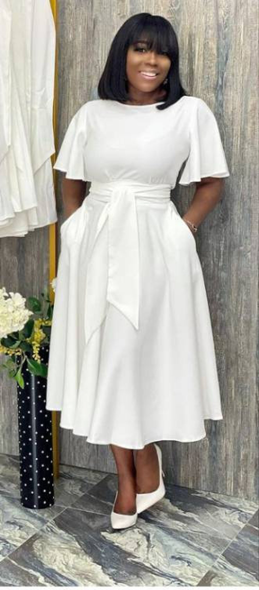 white formal dresses south africa Chic Mermaid Deep V neck White Long Prom Dresses Sexy African Evening Dress  CBD398