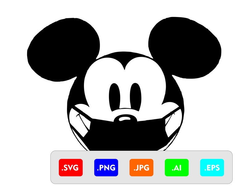 Download Mickey Mouse stay home for me mask SVG 2020 | Etsy