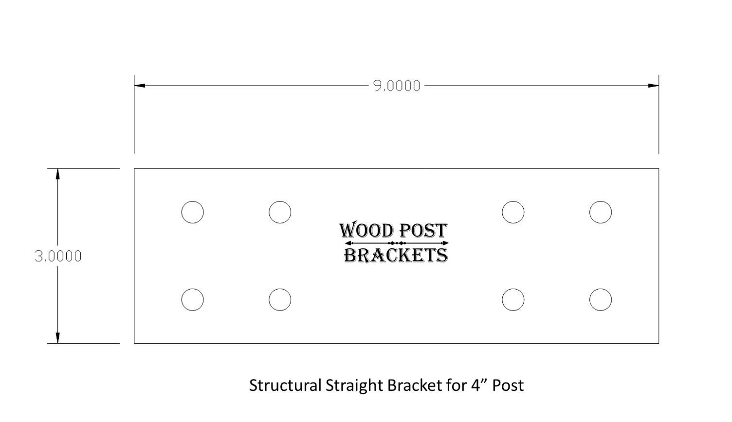 Straight Bracket for 4 Post Industrial Design Straight Etsy