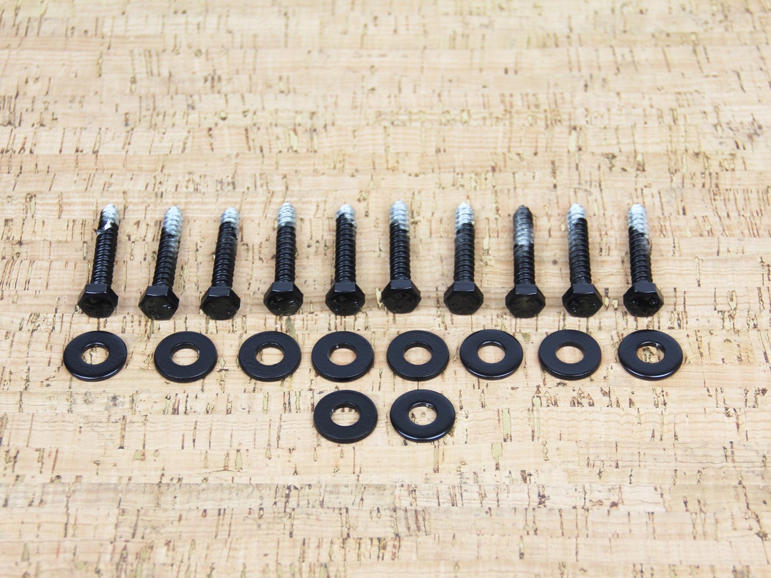 Custom Color Lag Bolts and Washers, Finished Same Color as Wood