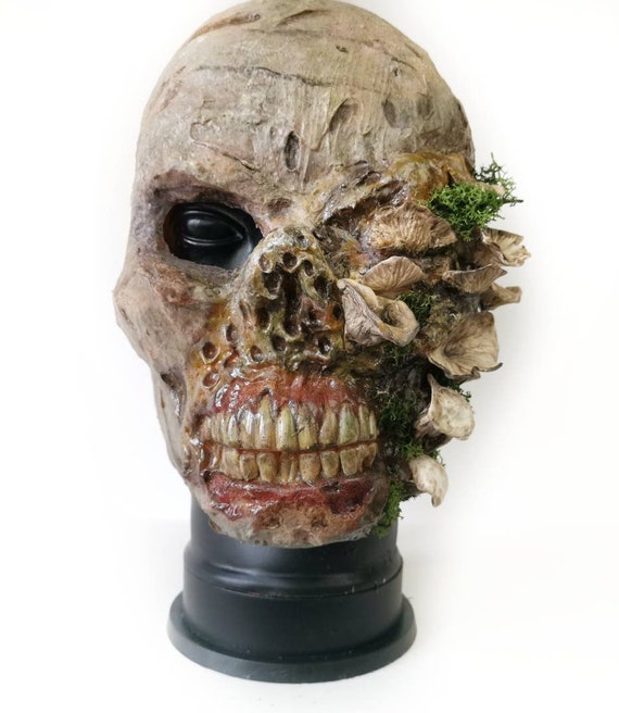 Halloween Scary Mask With Black Wigs Horror Cracked Face Mask Latex Zombie  Mummy Mask Eyes Brust Walking Dead Mask Skull Full Face Mask Halloween Cost