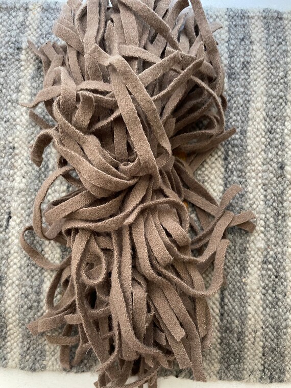 100 8 coco brown wool cutter rug hooking strips Etsy