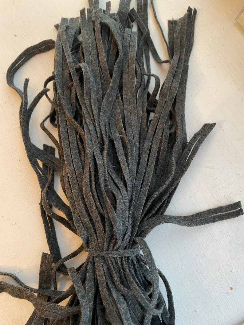 100 # 6 green gray wool rug hooking strips 12 “ plus 100 # 6 green gray wool rug hooking strips 12 “ plus