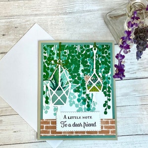 Plantas suculentas, tarjeta en blanco, tarjeta de felicitación, Stampin Up