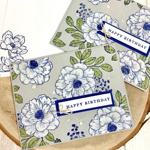 Greeting Card, Handmade Greeting Card, Birthday card, Thinking of You Card, Flower Card, Handmade Card, Greetings, Cards