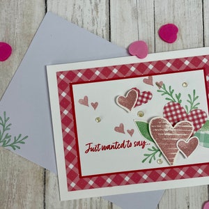 Valentine&#39;s Day Card, Handmade Valentine&#39;s Day Card, Love Card, Love, Handmade Card, Valentine&#39;s Day, Holiday Card