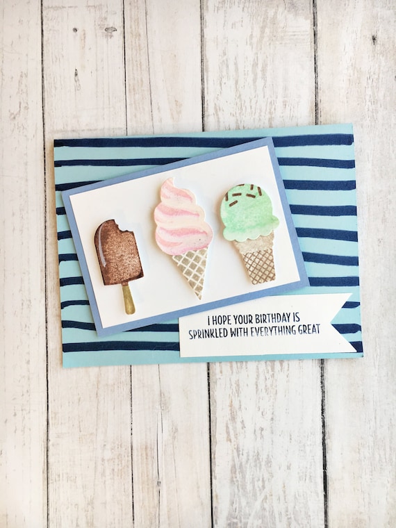 Biglietto Di Auguri Pop-Up 3D – Camion Dei Gelati “Buon Compleanno” – Fatto A Mano