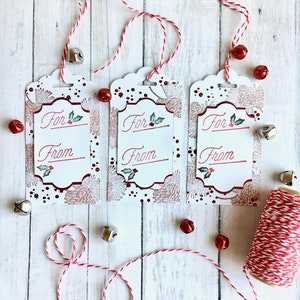Made with Love Tags, Christmas Gift Tags, Homemade Gift, Baked Gift,  Cookies, Child Gift, Baked, Handmade, Merry Christmas Holiday Gift Tags