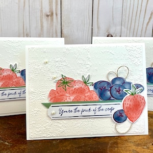 Cartes avec baies, Marché fermier, Cartes de vœux, Amis, Famille, Cartes