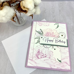 Biglietto di auguri, biglietti di compleanno, biglietto di auguri fatto a mano, biglietto pensando a te, biglietto floreale, biglietto fatto a mano, saluti, biglietti