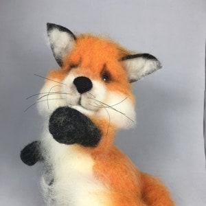 Needle felted fox