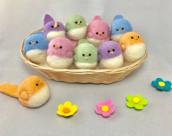 Pájaro fieltro de la aguja