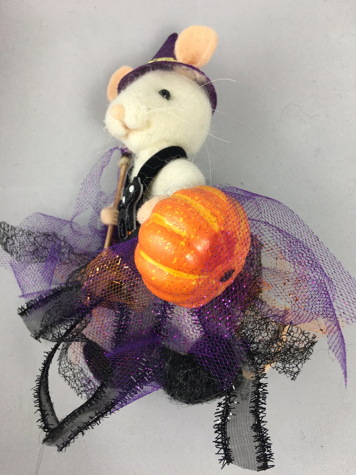 Halloween Needle Felted Mouse Etsy