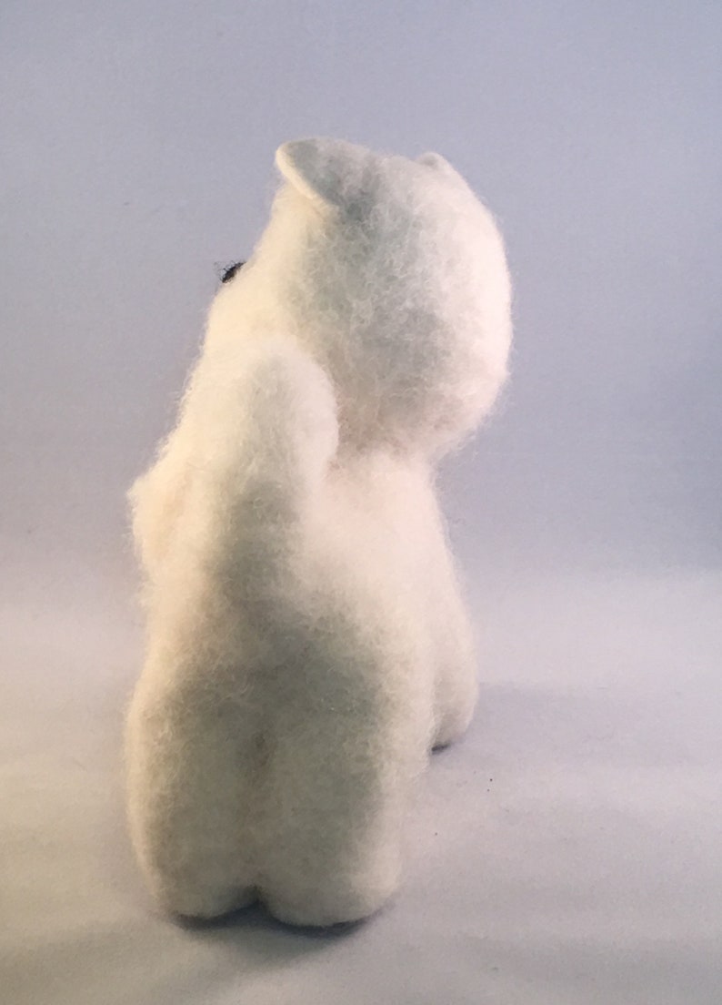 Needle felted dog