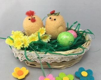 Aguja fieltro polluelo