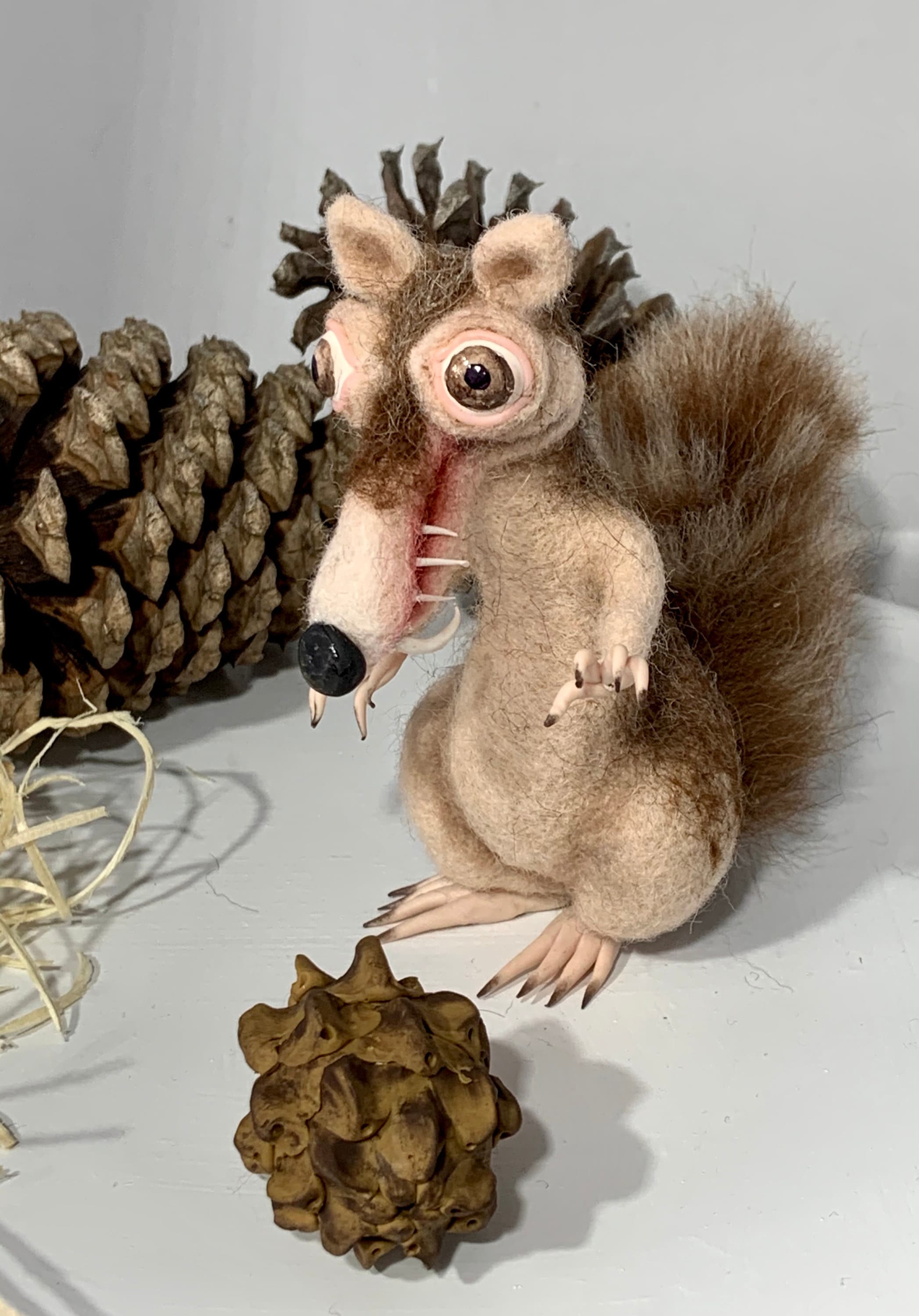 Needle Felted Squirrel Ice Age - Etsy