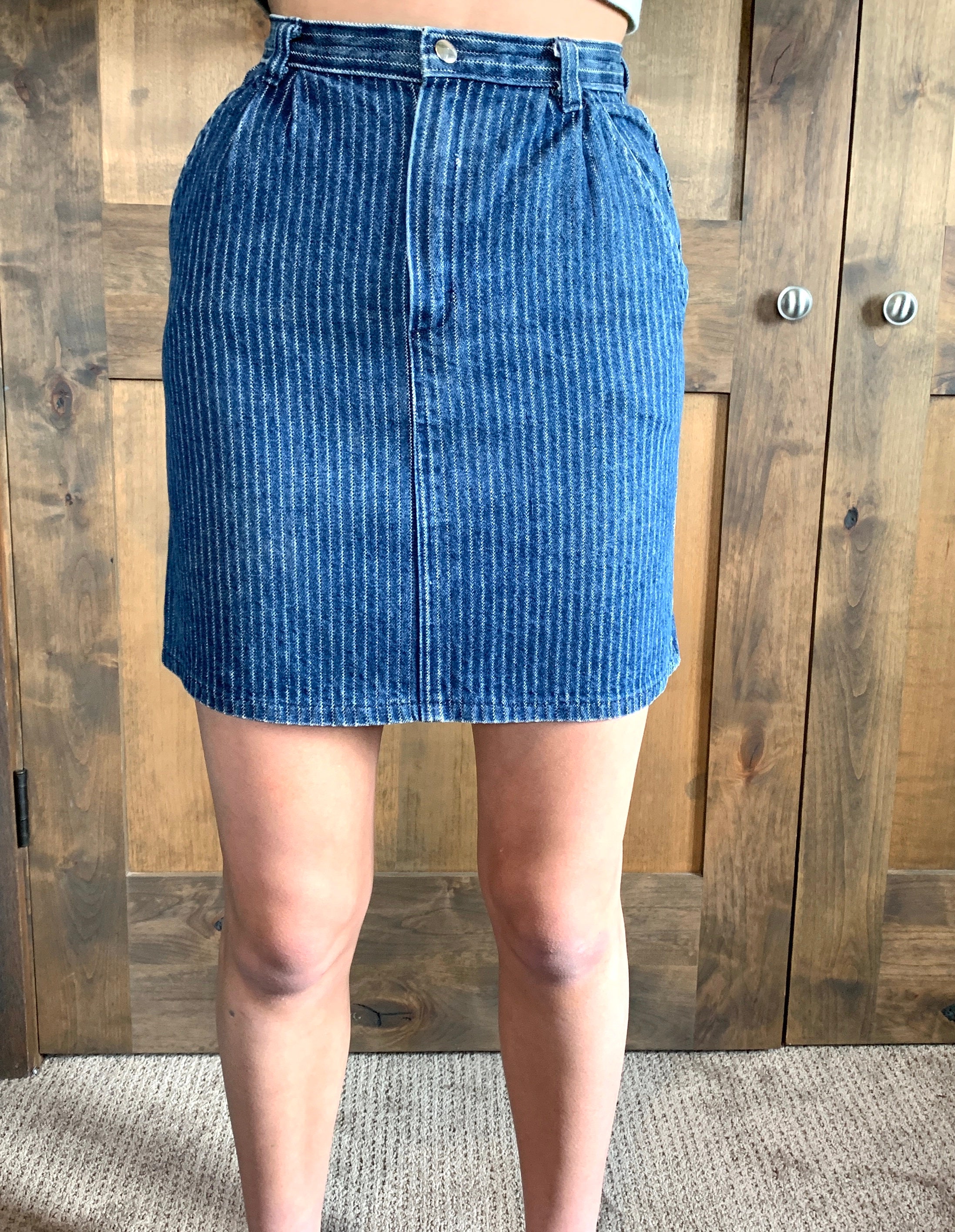 Vintage Denim Skirt Denim Skirt Women's Mini skirt Etsy