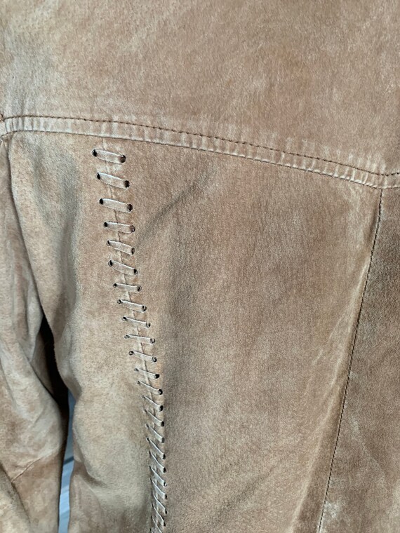 Vintage Suede jacket, 1990's vintage Van Heusen L… - image 5