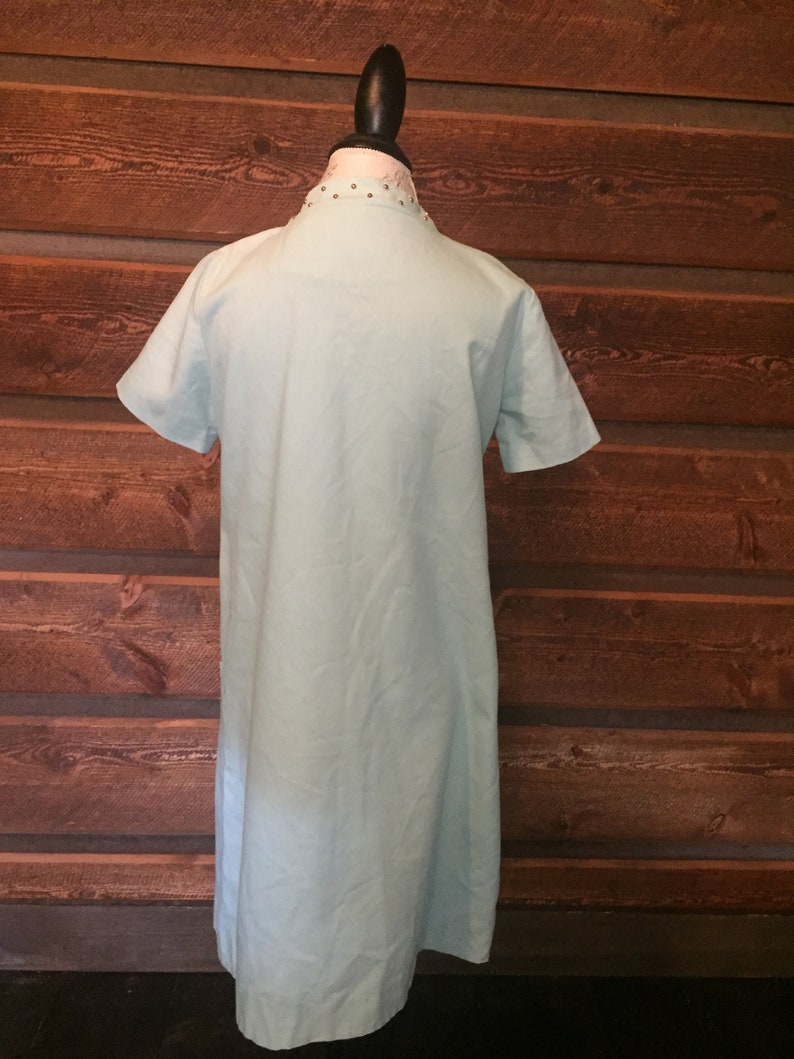 Vintage 1960/'s dress by Lois Ann JRS dallas mint short sleeve clothing thrifted