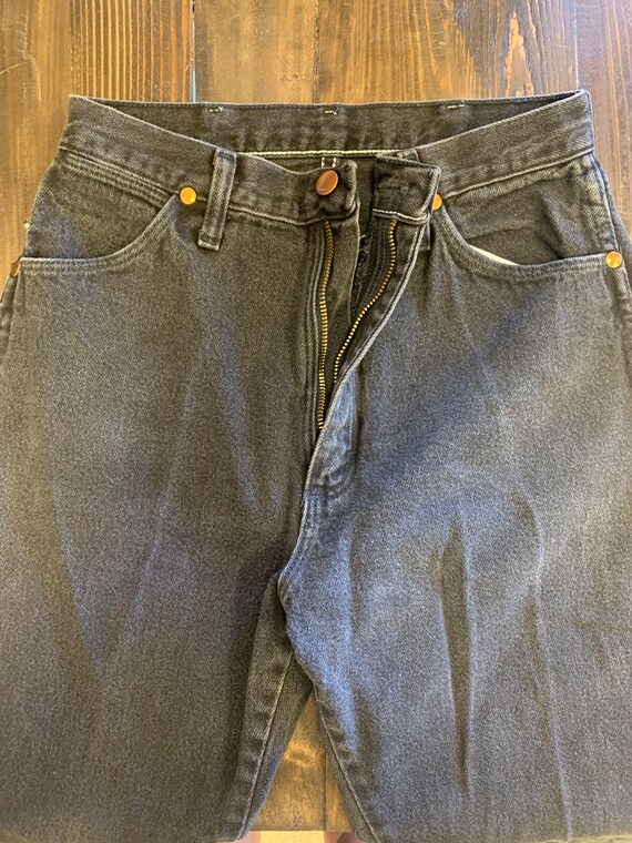 Black vintage wrangler jeans/ black jeans/ wester… - image 3
