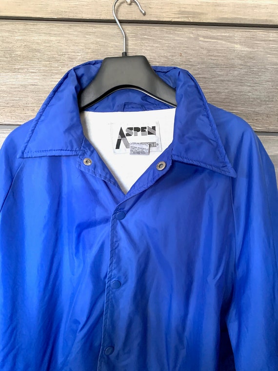 Vintage Windbreaker | RETRO | Nylon Blue Windbrea… - image 2