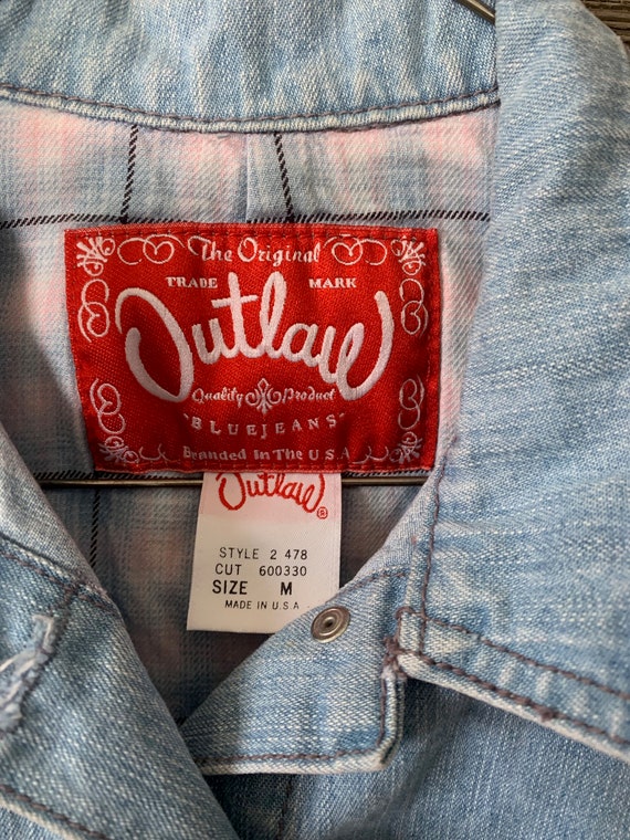 Vintage Kids Jean Vest | Outlaw Kids Jean Vest | … - image 4