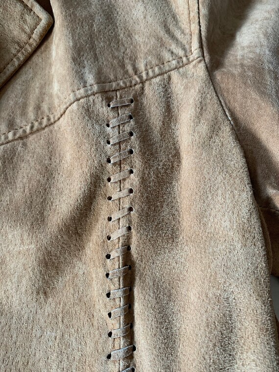 Vintage Suede jacket, 1990's vintage Van Heusen L… - image 8