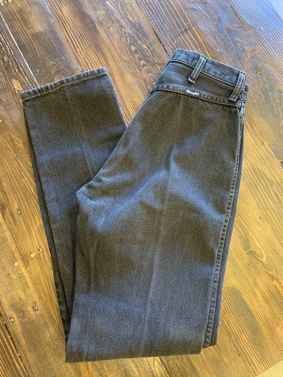 Black vintage wrangler jeans/ black jeans/ wester… - image 4