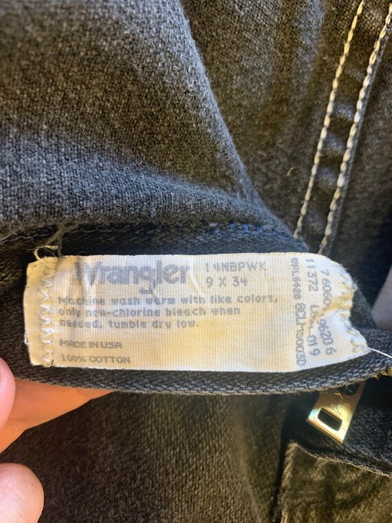 Black vintage wrangler jeans/ black jeans/ wester… - image 8