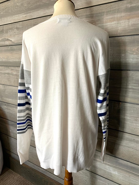 Liz claiborne top striped sweater
