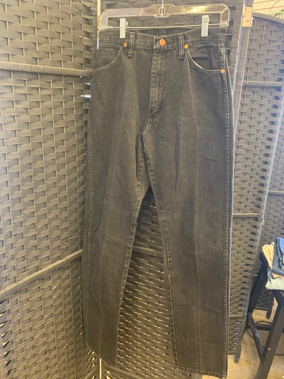 Black vintage wrangler jeans/ black jeans/ wester… - image 10